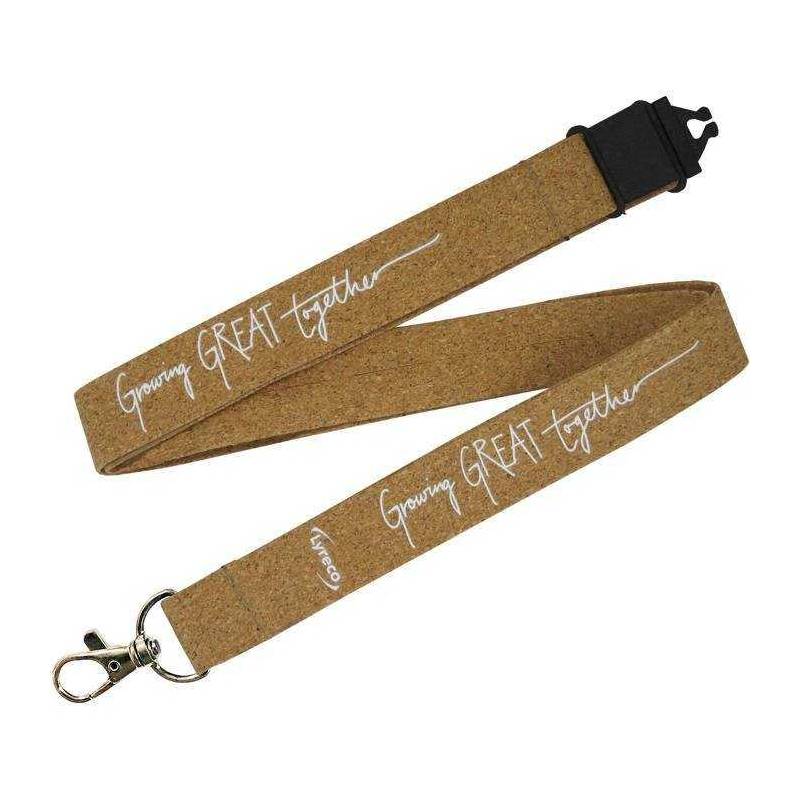 LY38-3 lanyard sughero